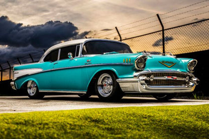 1:10 Scale Radio Controlled Electric Powered 4WD FAZER Mk2 FZ02L Series readyset 1957 Chevy® Bel Air Coupe Tropical Turquoise 34433T1C