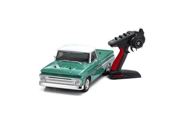 1:10 Scale Radio Controlled Electric Powered 4WD FAZER Mk2 FZ02L Series readyset 1966 Chevy® C10 Fleetside Pickup Light Green 34435T1