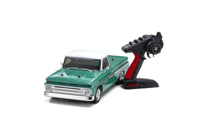 1:10 Scale Radio Controlled Electric Powered 4WD FAZER Mk2 FZ02L Series readyset 1966 Chevy® C10 Fleetside Pickup Light Green 34435T1