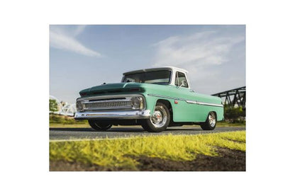 1:10 Scale Radio Controlled Electric Powered 4WD FAZER Mk2 FZ02L Series readyset 1966 Chevy® C10 Fleetside Pickup Light Green 34435T1