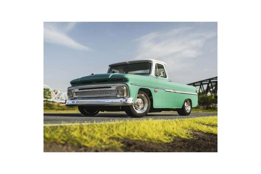1:10 Scale Radio Controlled Electric Powered 4WD FAZER Mk2 FZ02L Series readyset 1966 Chevy® C10 Fleetside Pickup Light Green 34435T1