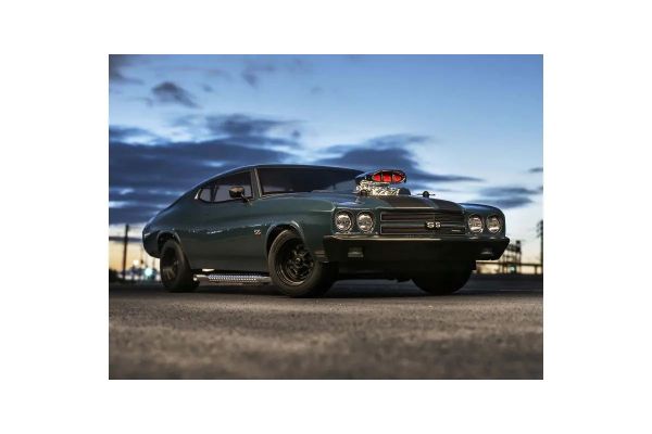 1:10 Scale RC EP 4WD FAZER Mk2 FZ02L VE Series readyset 1970 Chevy® Chevelle® Supercharged VE Dark Blue 34494T1