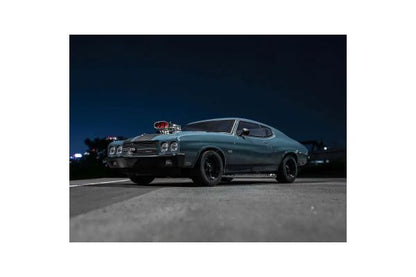 1:10 Scale RC EP 4WD FAZER Mk2 FZ02L VE Series readyset 1970 Chevy® Chevelle® Supercharged VE Dark Blue 34494T1