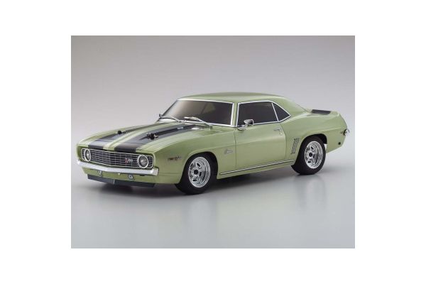 1/10 Scale Radio Controlled Electric Powered 4WD FAZER Mk2 FZ02 Series Readyset 1969 Chevy® Camaro® Z/28 Frost Green 34418T2